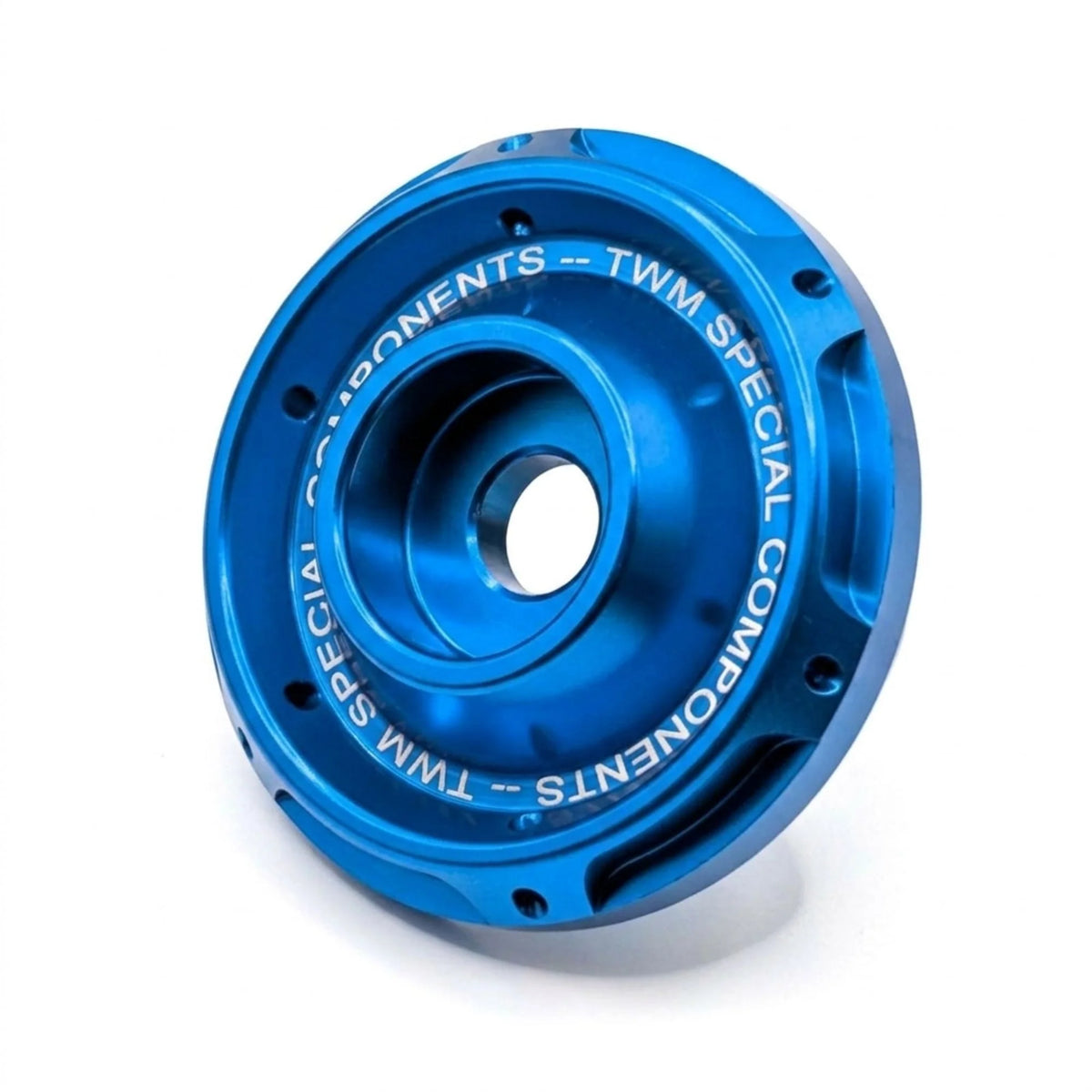 TWM CNC Aluminum Exhaust Bracket Bushing in Blue for BMW Motorcycles - FDBMW.01.B