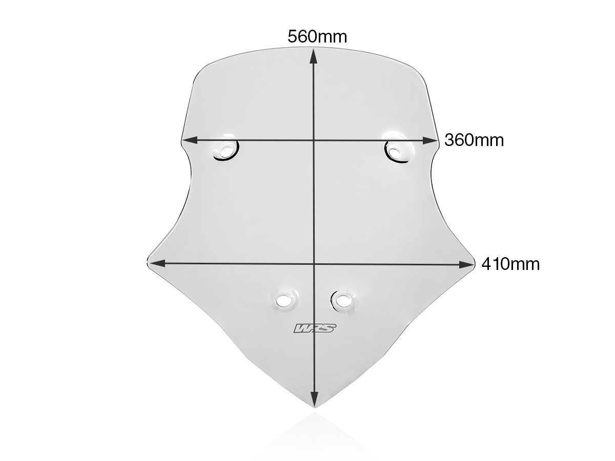 WRS CAPONORD WINDSCREEN DUCATI MULTISTRADA V4 / S / S SPORT / PIKES PEAK 2020-2025