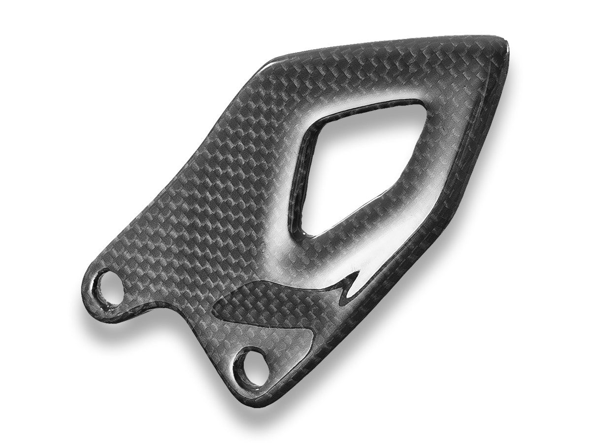 CRB216L Panigale V4 2025 Glossy Carbon Heel Guards