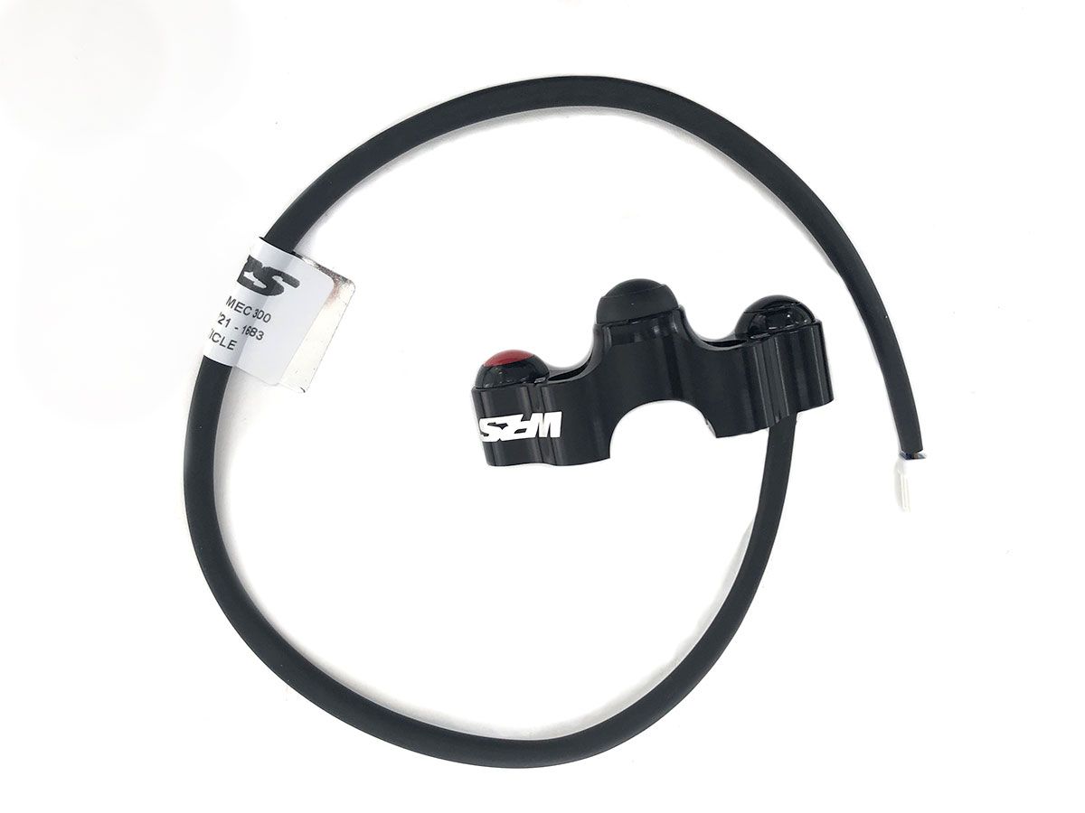 WRS 3 BUTTON RIGHT SWITCH KAWASAKI NINJA 400 2018-2022 (mektronic ecu)