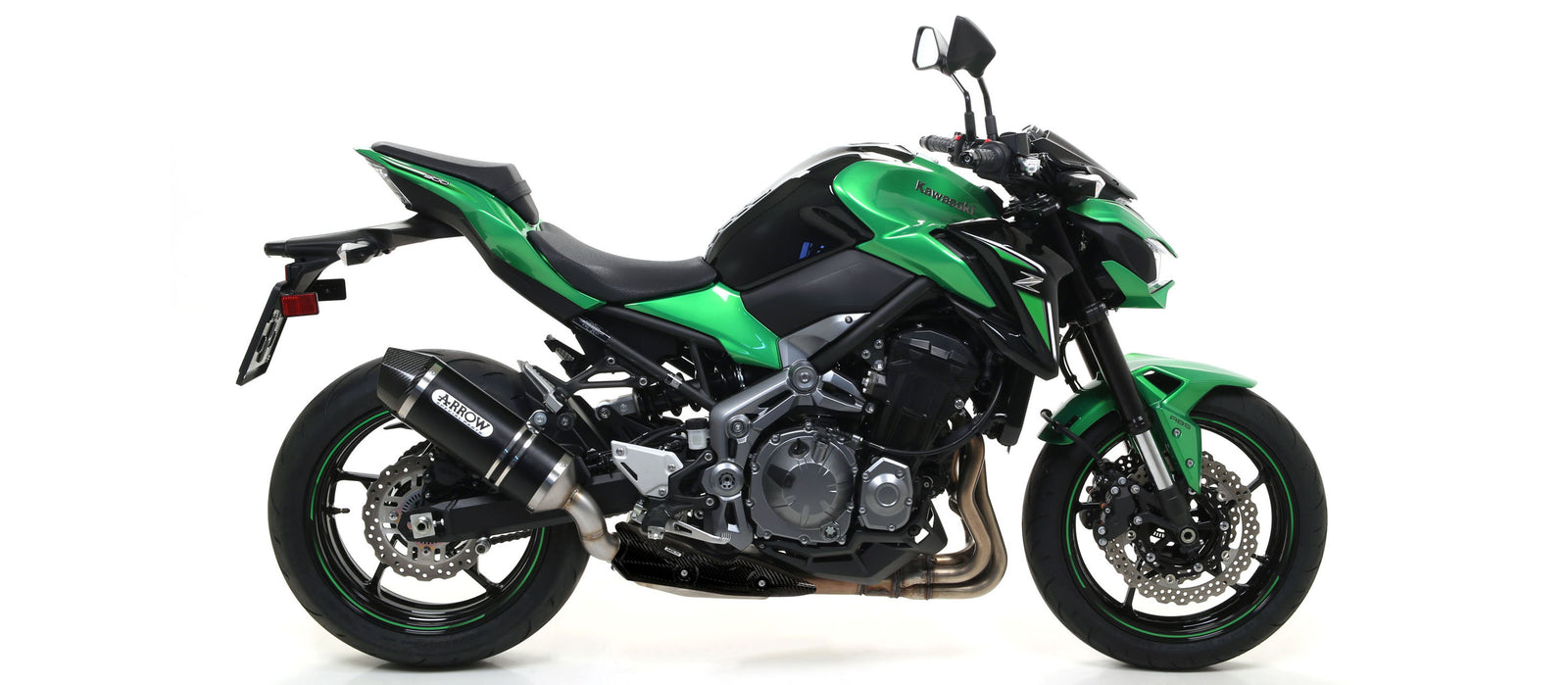 Arrow Race-Tech Aluminium Dark" Slip On With Carbon End Cap"