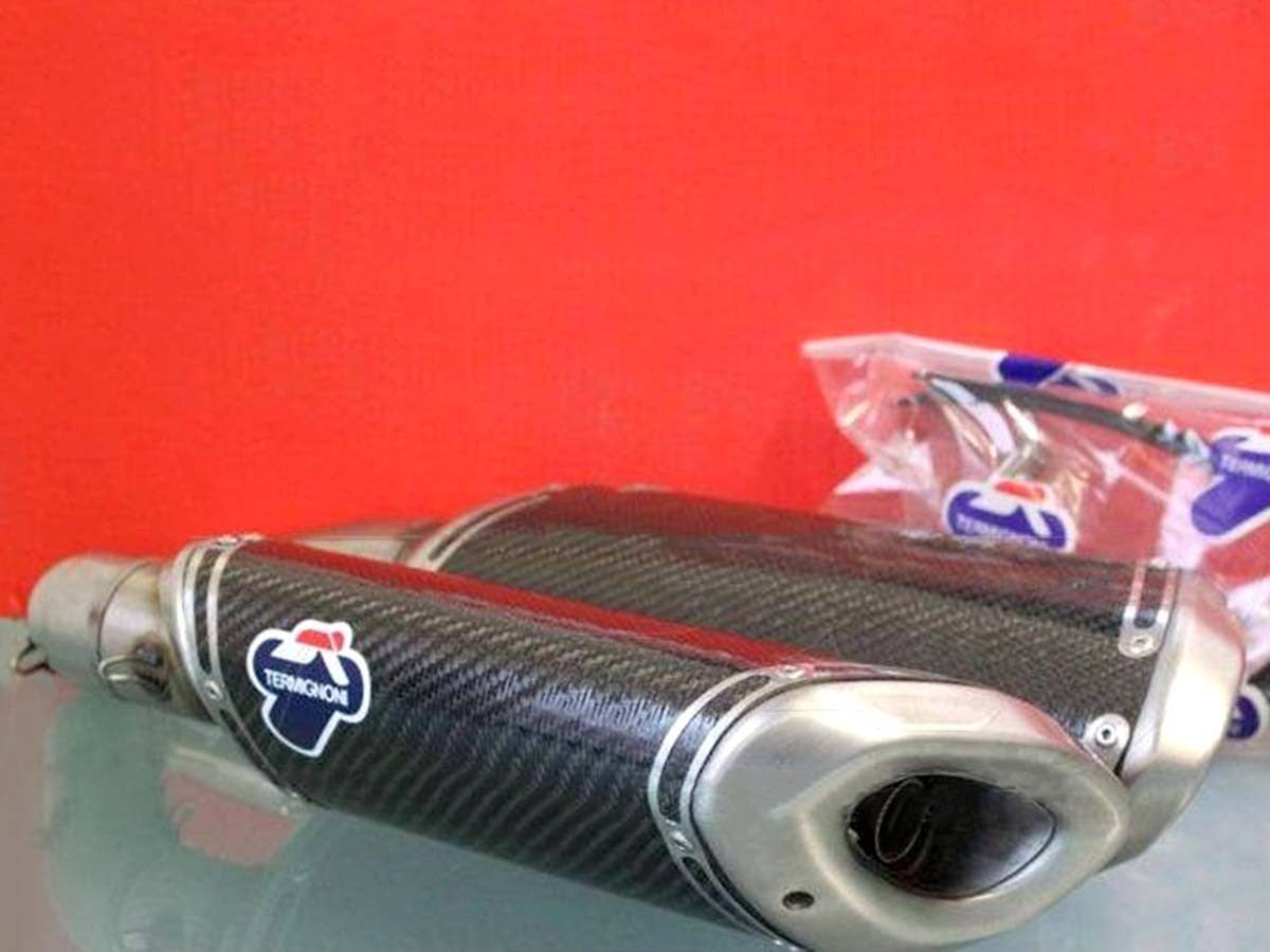 008CR Pair Silencers Racing Termignoni Carbon Ducati 848 1098 1198