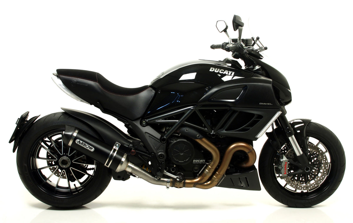 Arrow Race-Tech Aluminium Dark" Slip On With Carbon End Cap"