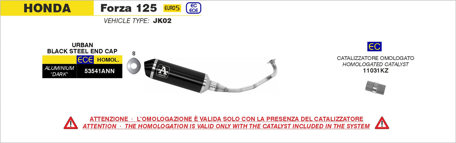 Arrow 11031KZ Catalytic Converter Kit