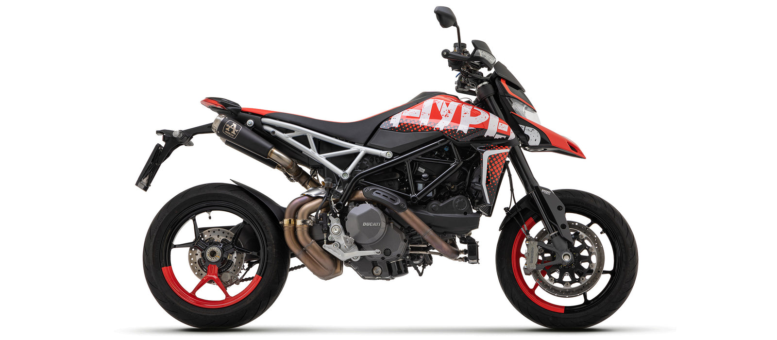 Arrow Pro-Race Nichrom Dark" Slip Ons + Non Catalytic Link Pipe"