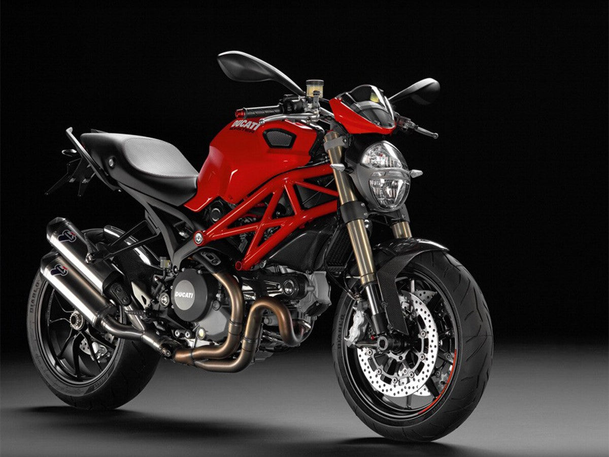 012IO - PAIR OF APPROVED SILENCERS TERMIGNONI STAINLESS STEEL DUCATI MONSTER 1100 EVO