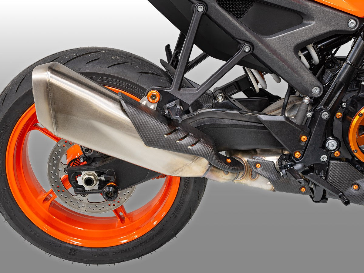CRB175O - KTM 990 DUKE MATT CARBON MUFFLER COVER