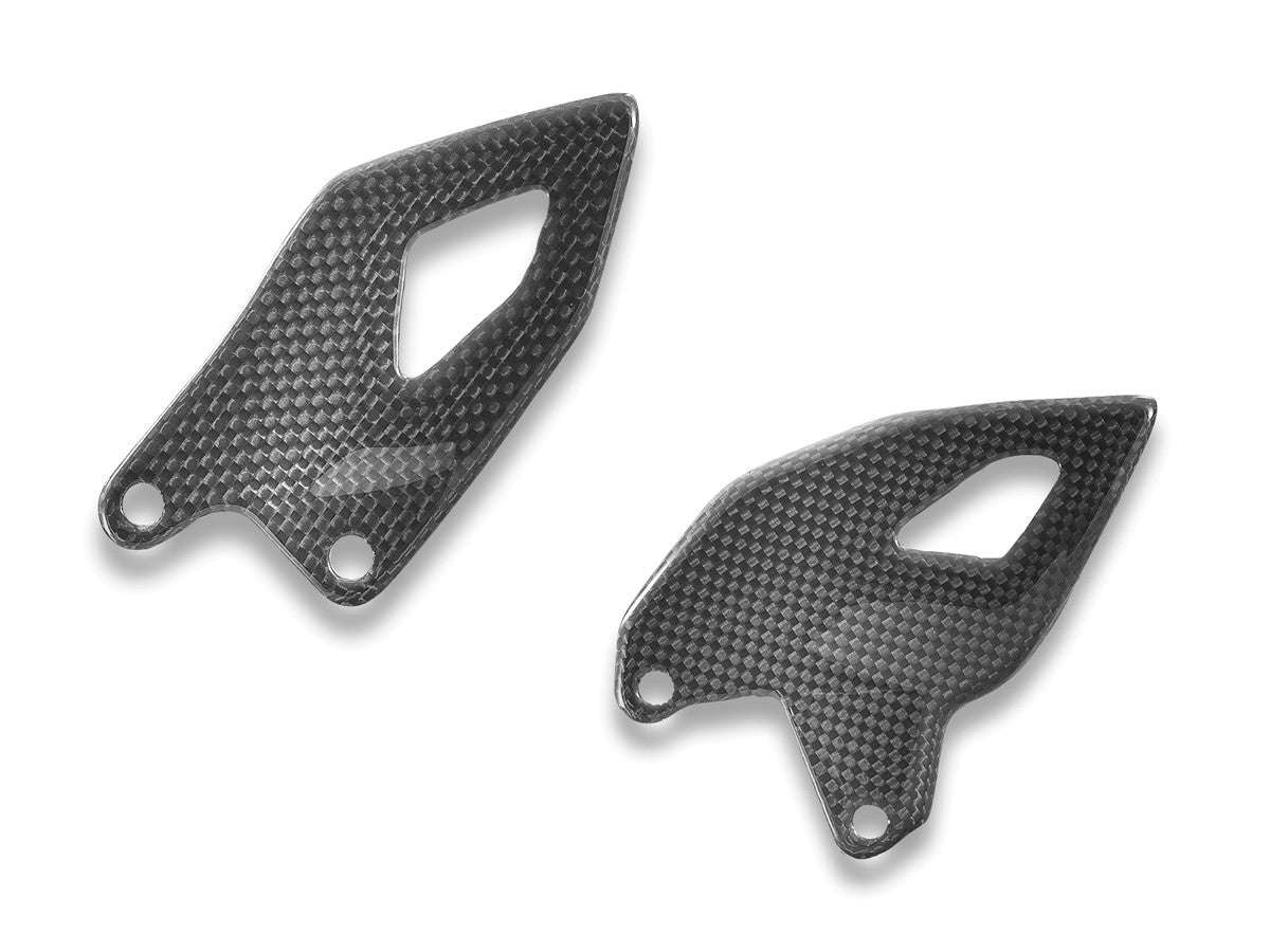 CRB216L - PANIGALE V4 2025 GLOSSY CARBON HEEL GUARDS