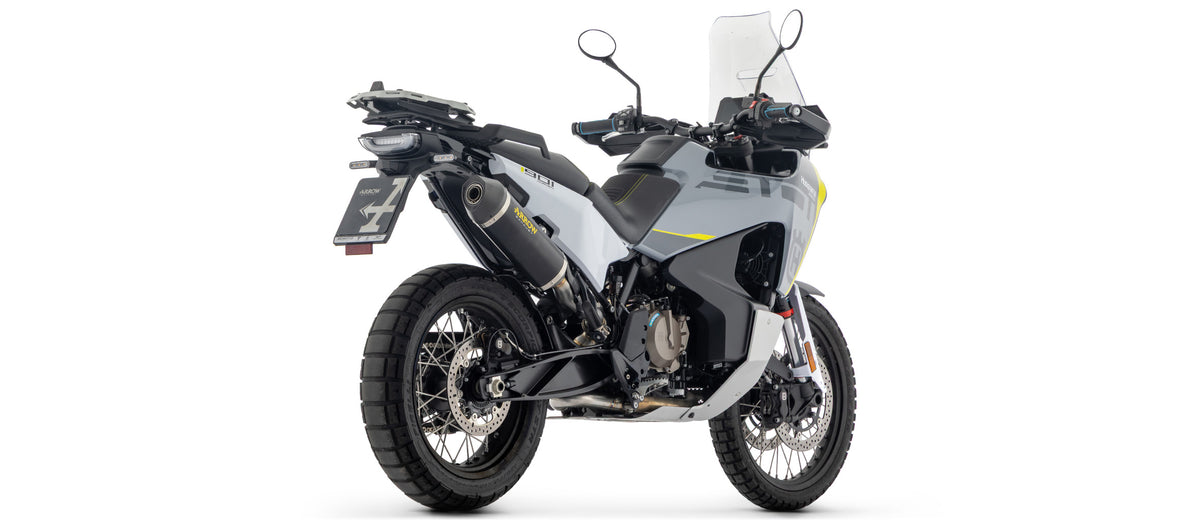 Arrow Race-Tech Aluminium Dark" Slip On With Carbon End Cap"