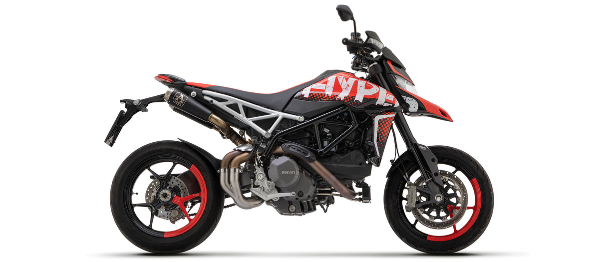 Arrow Pro-Race Nichrom Dark" Slip Ons + Non Catalytic Link Pipe"