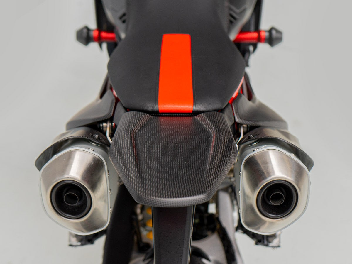 CRB162O - HM 698 MONO MATT CARBON EXHAUST TOP GUARDS