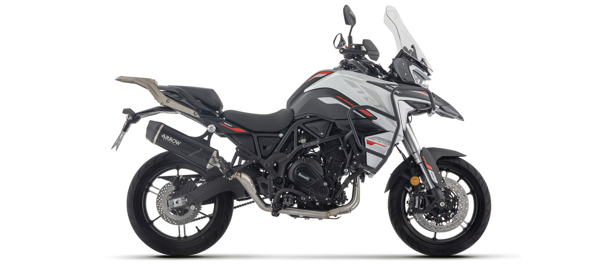 Arrow Full System With Indy Race Evo Aluminium Dark" Slip On With Carbon Fiber End Cap"