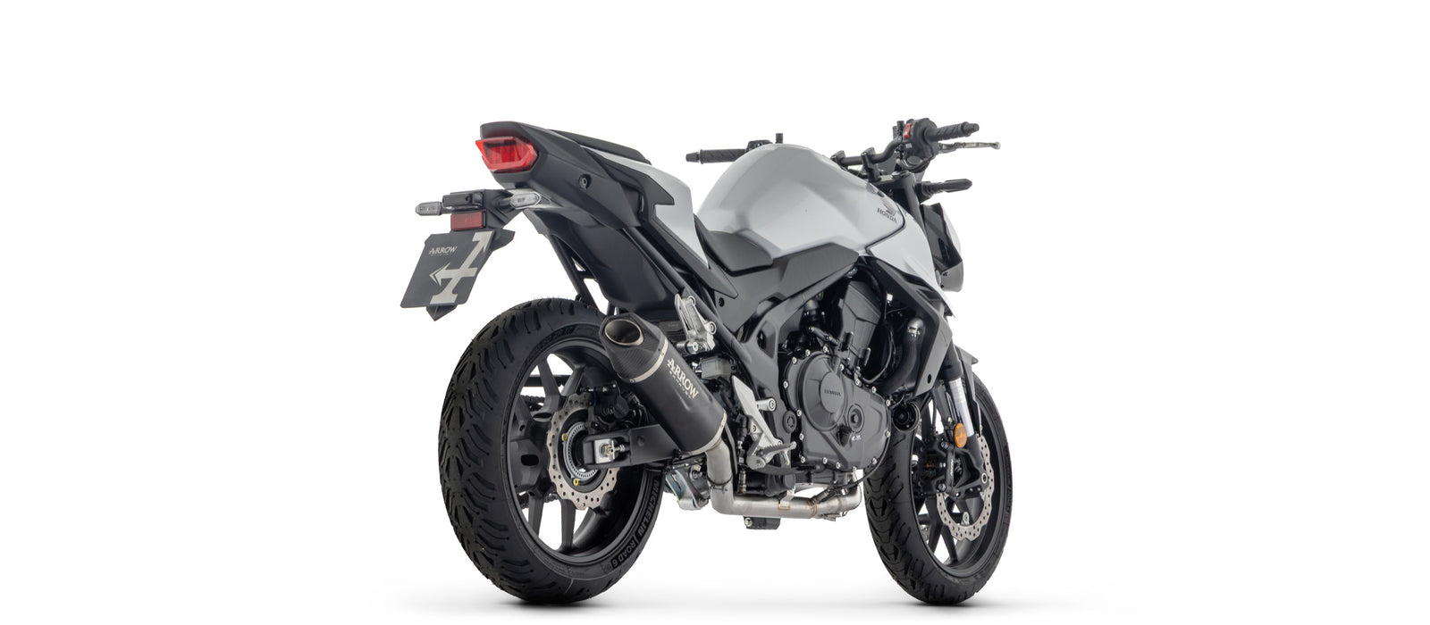 Arrow Full System With Indy Race Evo Aluminium Dark" Slip On With Carbon Fiber End Cap"