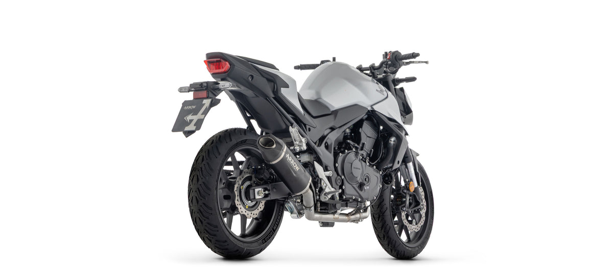 Arrow Full System With Indy Race Evo Aluminium Dark" Slip On With Carbon Fiber End Cap"