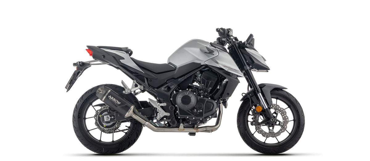 Full System With Indy Race Evo Aluminium Dark" Slip On With Carbon Fiber End Cap"