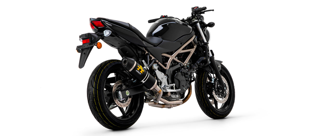 Arrow Race-Tech Aluminium Dark" Slip On With Carbon End Cap"