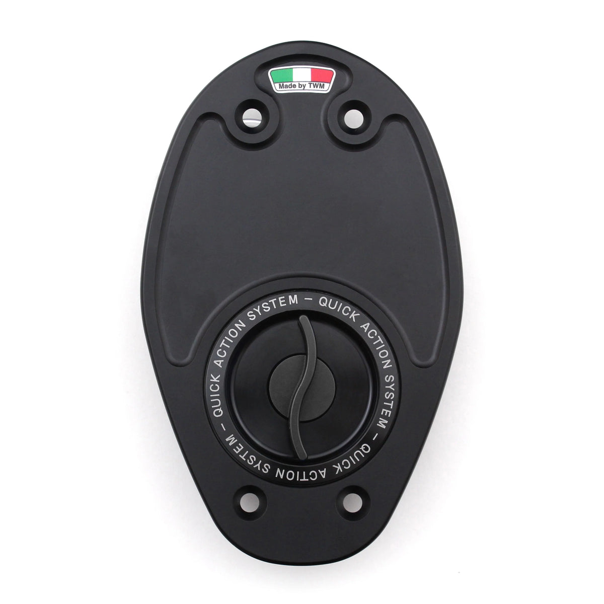 TWM CNC Aluminum Gas Cap / Fuel Cap with Black Center Cap for Ducati Motorcycles
