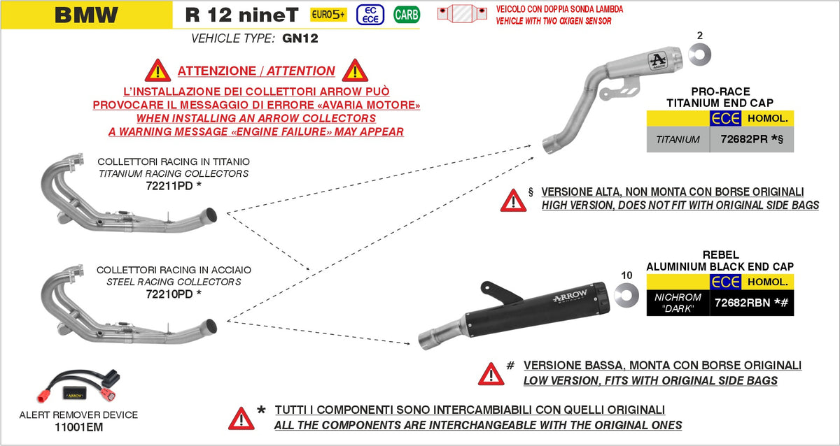 Arrow 72210PD Stainless Steel Racing Headers