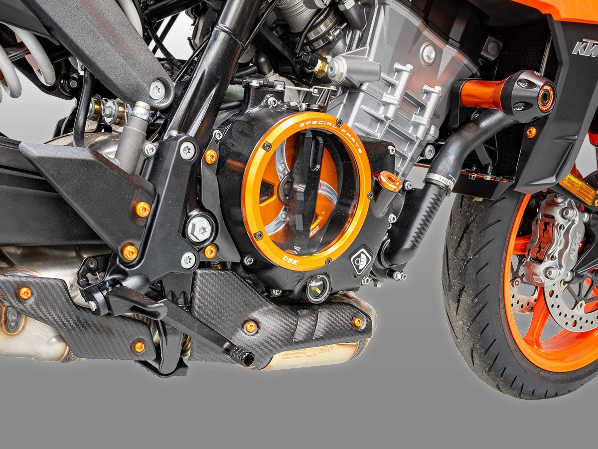 CRB136O - KTM 990 DUKE MATT CARBON EXHAUST COVER