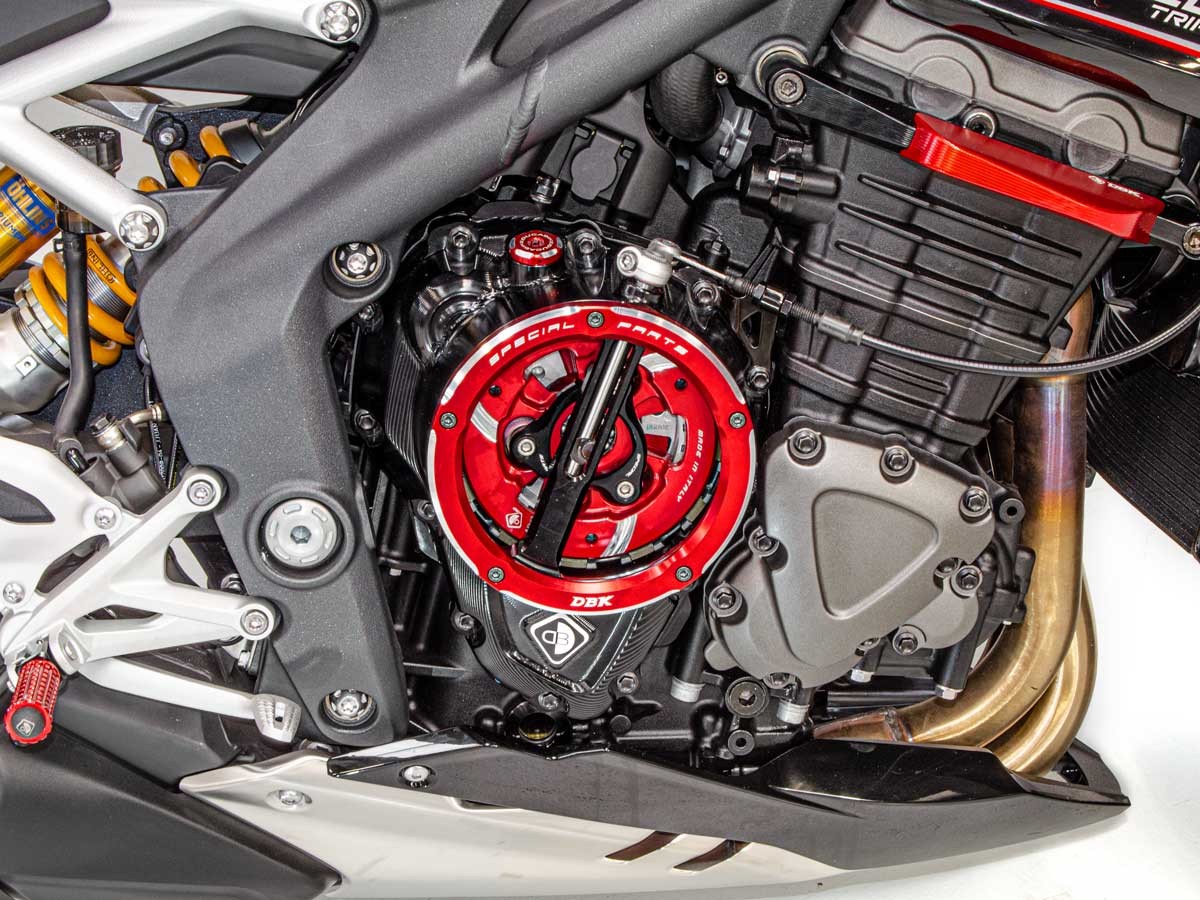 CCDV16 - TRIUMPH CLEAR CLUTCH COVER OIL BATH 3D-EVO
