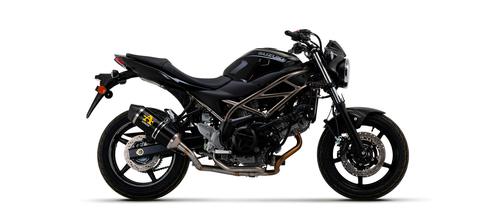 Arrow Race-Tech Aluminium Dark" Slip On With Carbon End Cap"