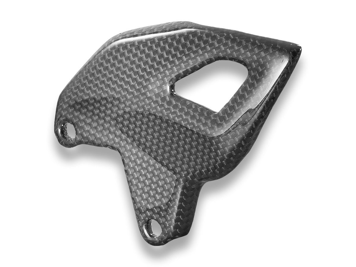 CRB216L Panigale V4 2025 Glossy Carbon Heel Guards