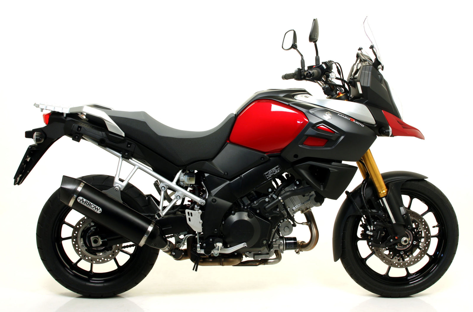 Arrow Maxi Race-Tech Aluminium Dark" Slip On With Carbon End Cap"