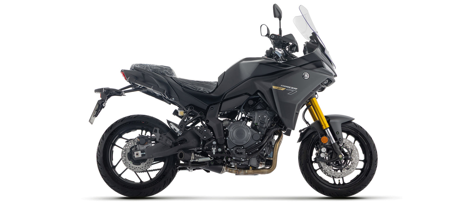 Arrow Full System Racing With Icon Aluminium Dark" Slip On"