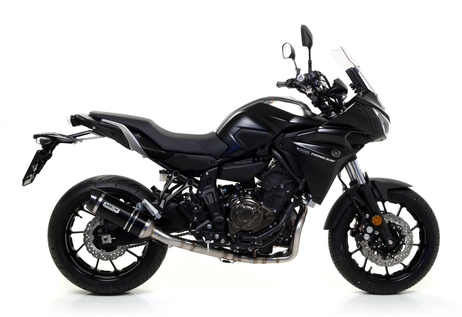 Arrow Thunder Aluminium Dark" Slip On With Carbon End Cap High Version"
