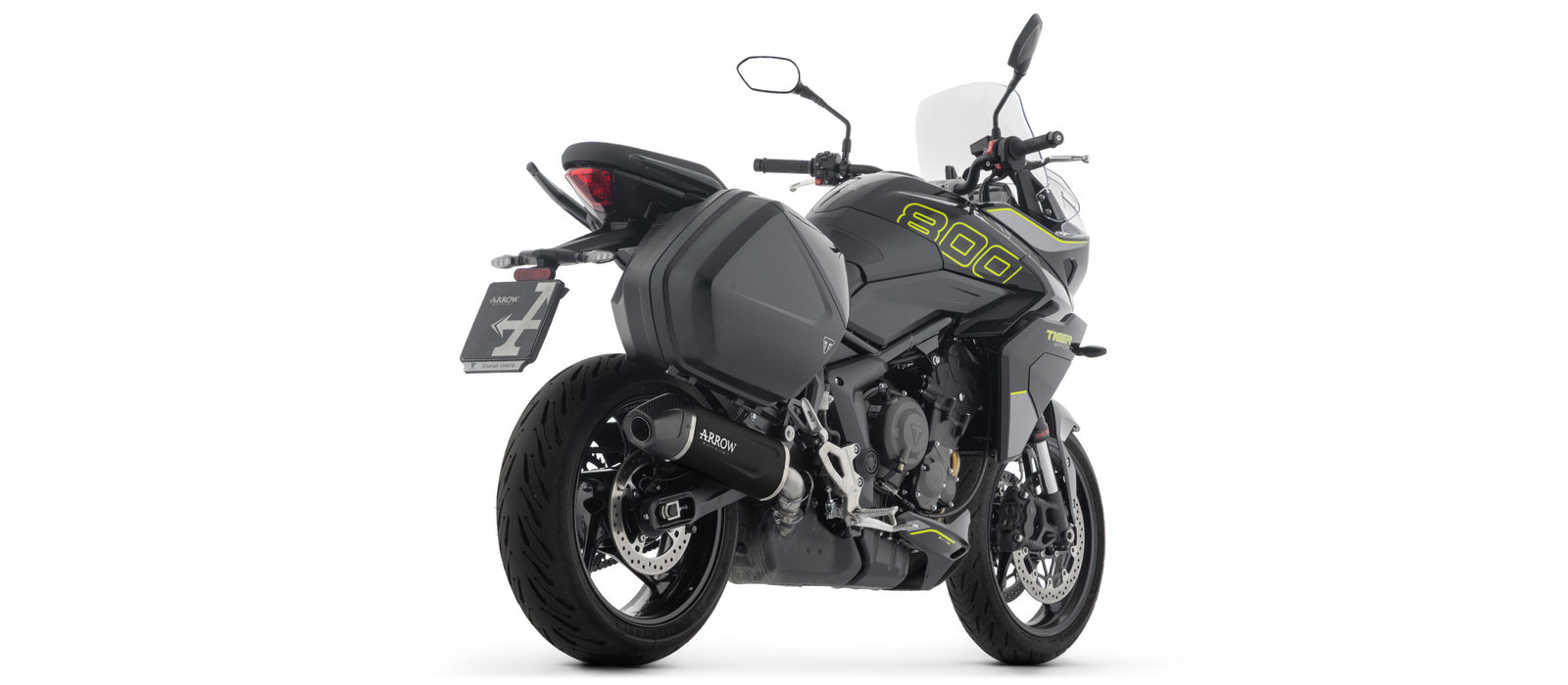 Arrow Indy Race Evo Aluminium Dark" Slip On With Carbon End Cap"
