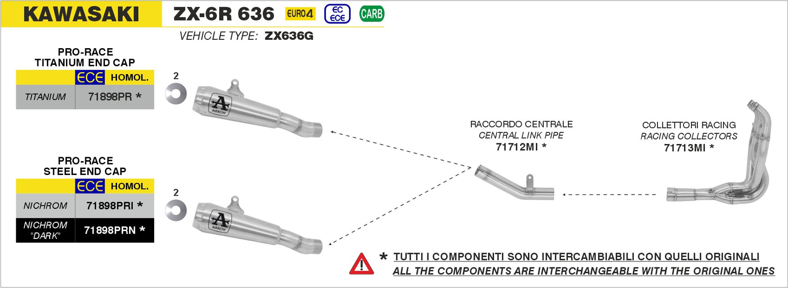 Arrow 71713MI Racing Headers
