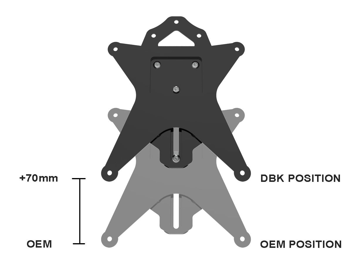 PRT21 - DIAVEL V4 ADJUSTABLE LICENSE PLATE HOLDER