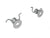 KM51 - KIT SMALL PARTS FOR HM 698 MONO RIDER PEDALS