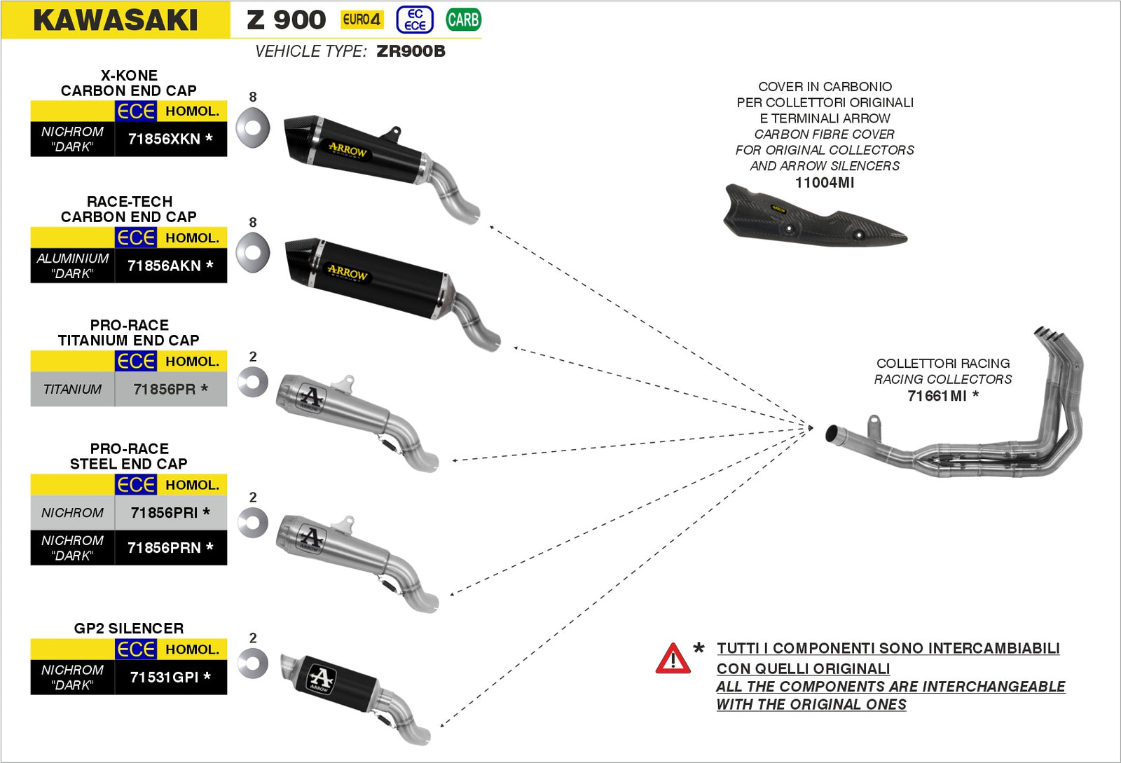 Arrow Full System With Pro-Race Slip On