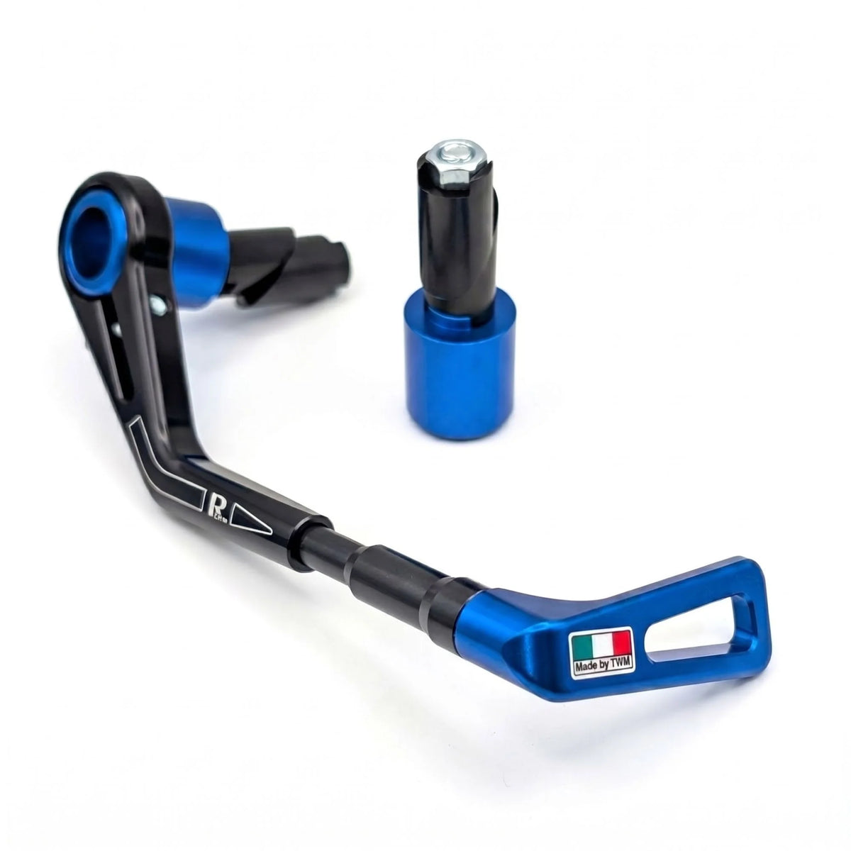 TWM CNC Aluminum Brake Lever Guard Blue for 14mm-17mm Handlebars - BLG.B