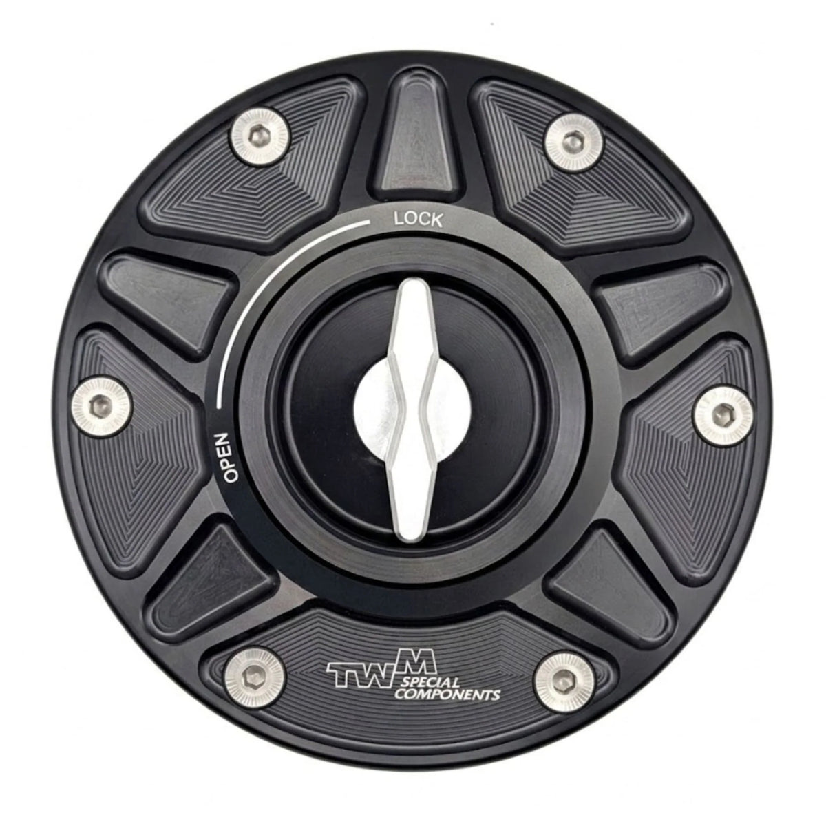 TWM Quick Action CNC Aluminum Gas Cap For Harley Davidson - THDPR.01