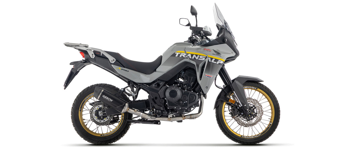 Arrow Full System With Indy Race Aluminium Dark" Slip On With Carbon Fiber End Cap"