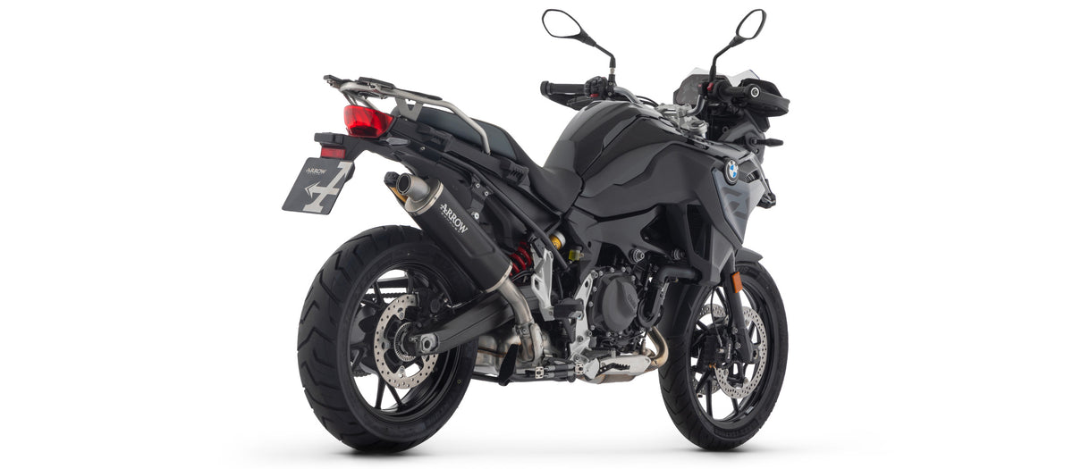 Full System With Indy Race Evo Aluminium Dark" Slip On With Steel End Cap"