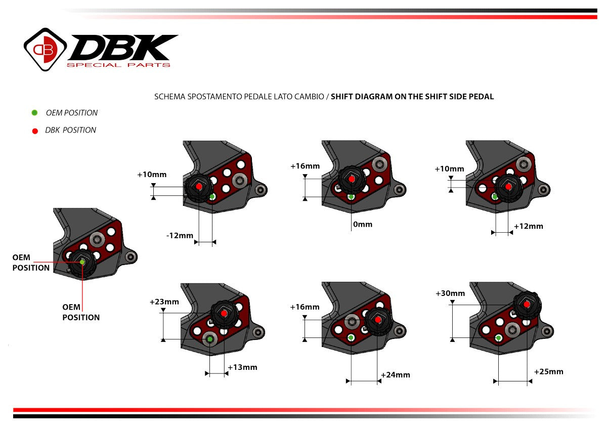 PRV201 Panigale V2 MY25 Adjustable Rearsets