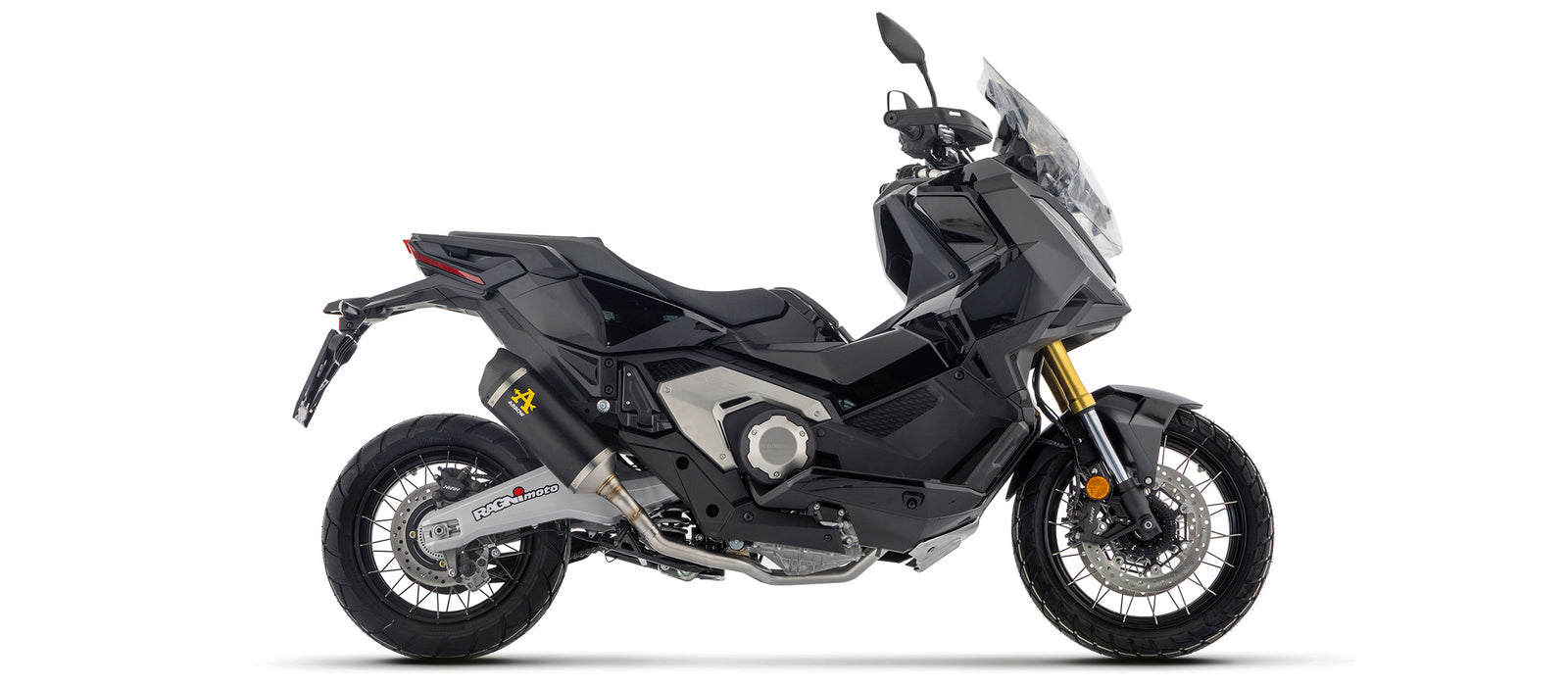 Arrow Full System With Race-Tech Aluminium Dark" Slip On - Short Version"