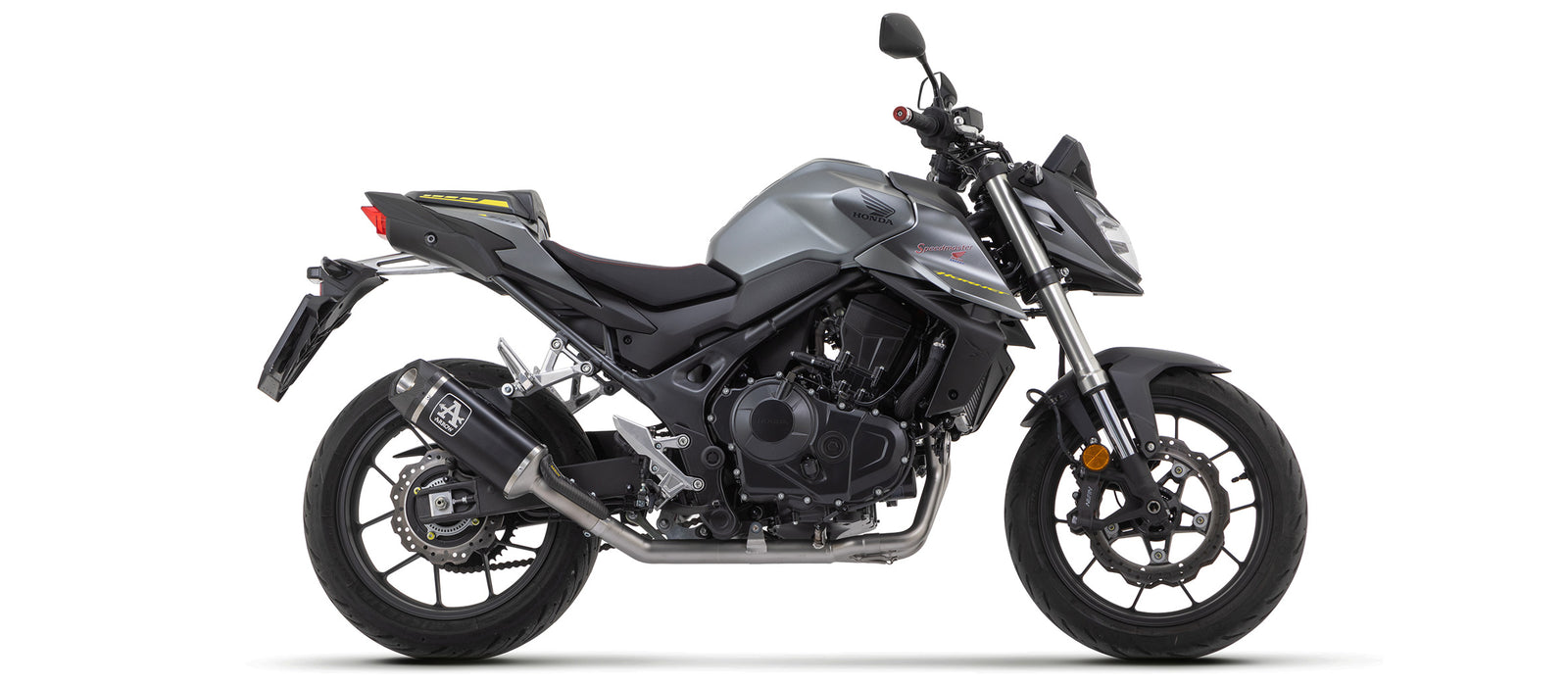 Full System With Indy Race Aluminium Dark" Slip On"