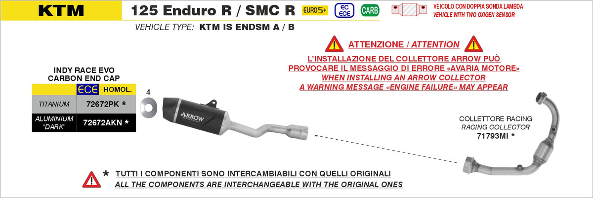 Arrow 71793MI Racing Header