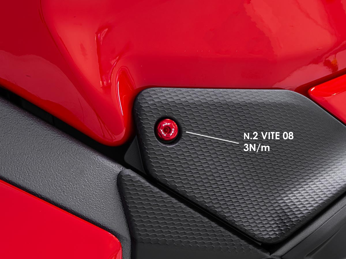 KVT97 - PANIGALE V4 MY 2025 TANK COVER SCREWS KIT