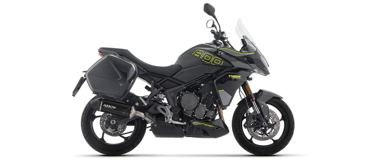 Arrow Indy Race Evo Aluminium Dark" Slip On With Carbon End Cap"