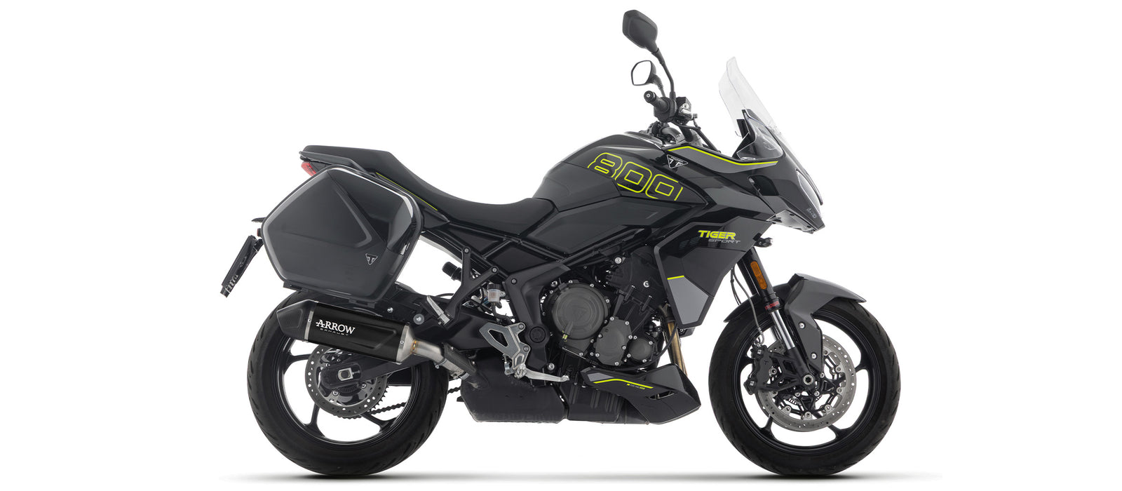 Arrow Indy Race Evo Aluminium Dark" Slip On With Carbon End Cap"