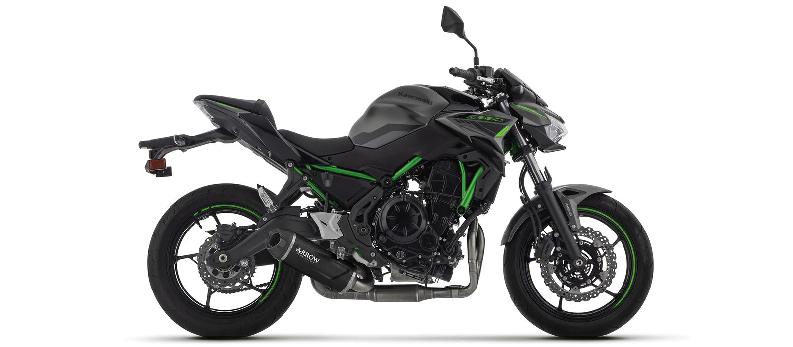 Arrow Full System With Indy Race Evo Aluminium Dark" Slip On"