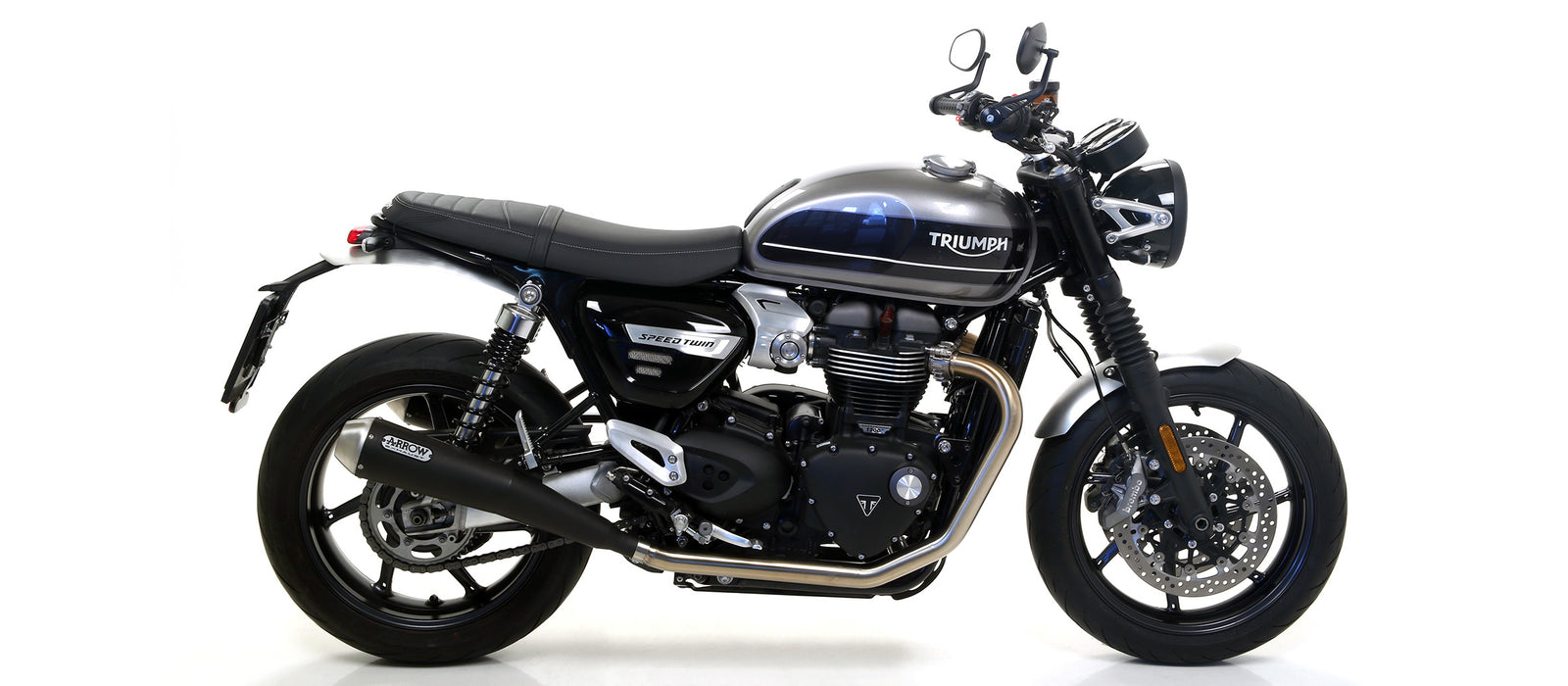Arrow Full System With Pro-Racing Nichrom Dark" Slip Ons"