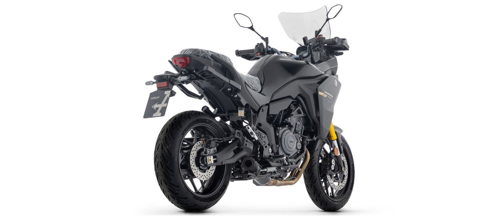 Arrow Full System Racing With Icon Aluminium Dark" Slip On"