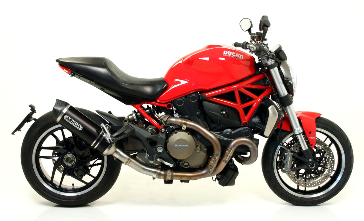 Arrow Race-Tech Aluminium Dark" Slip On With Carbon End Cap"