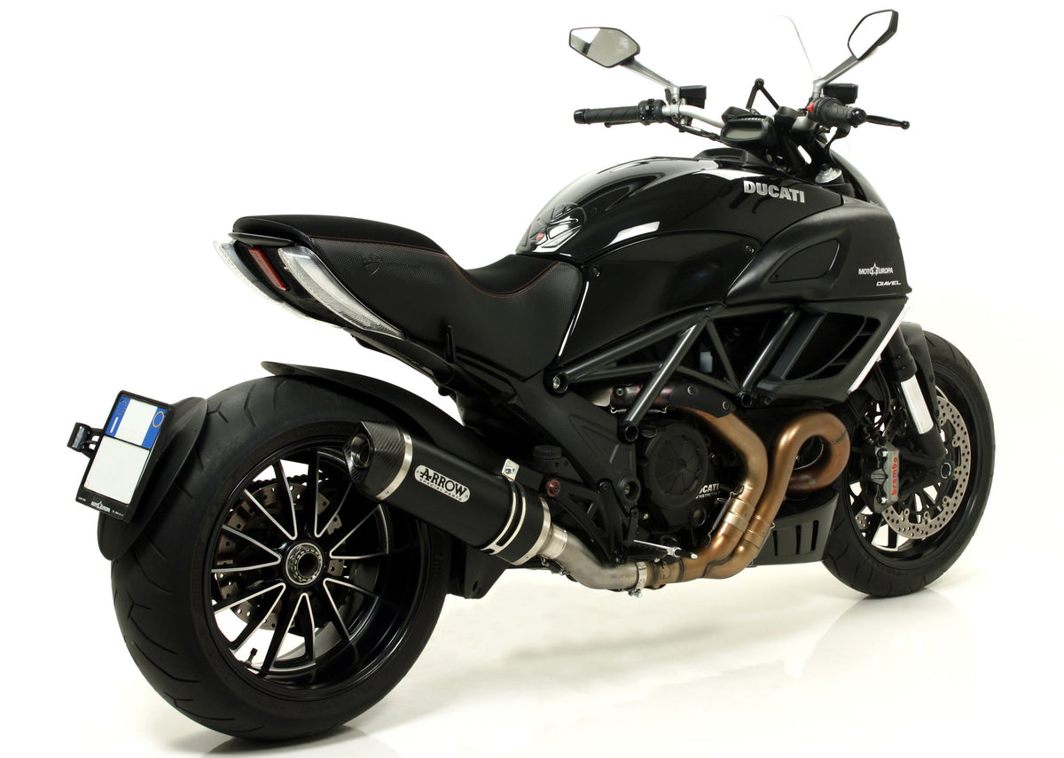 Arrow Race-Tech Aluminium Dark" Slip On With Carbon End Cap"
